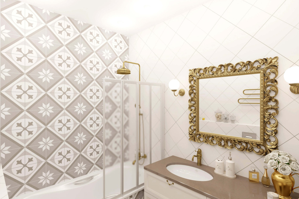 Двухкомнатная квартира 61м2 в ЖК "Соколиный форт" в стиле неоклассика