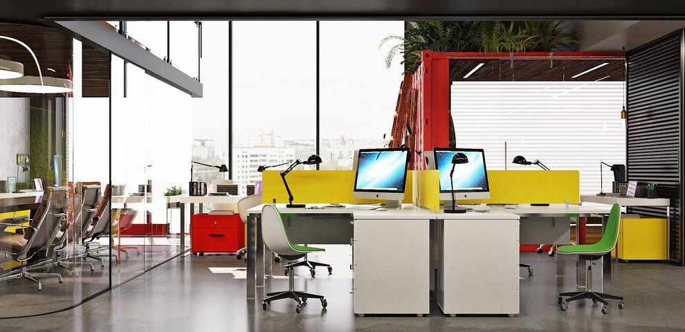 Лофтовый open space в офисном прострастве