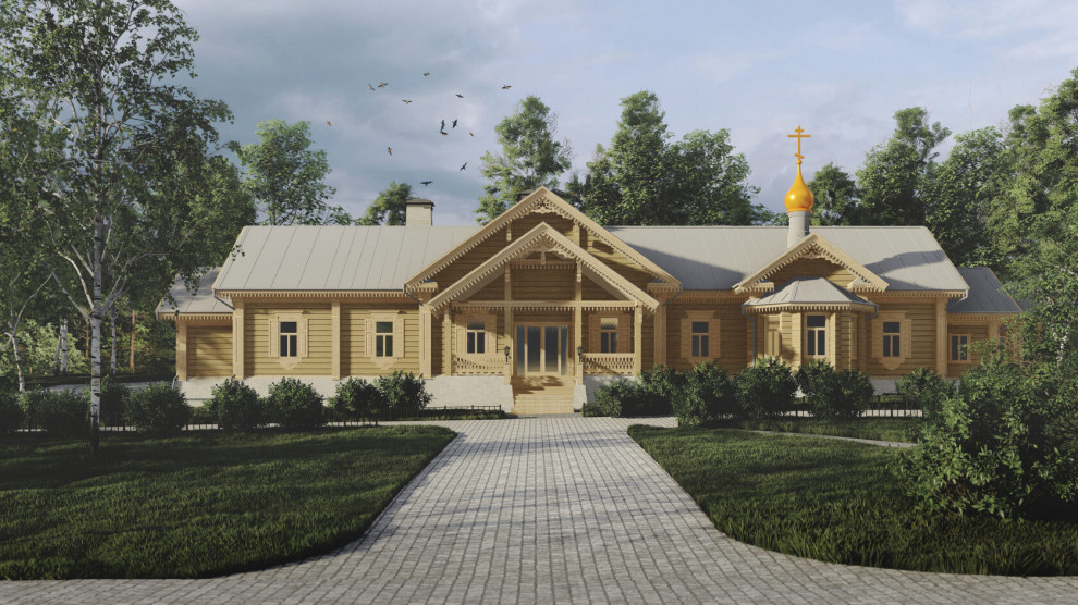 Храм Успения Пресвятой Богородицы и объекты внешней инфраструктуры Мужского мона