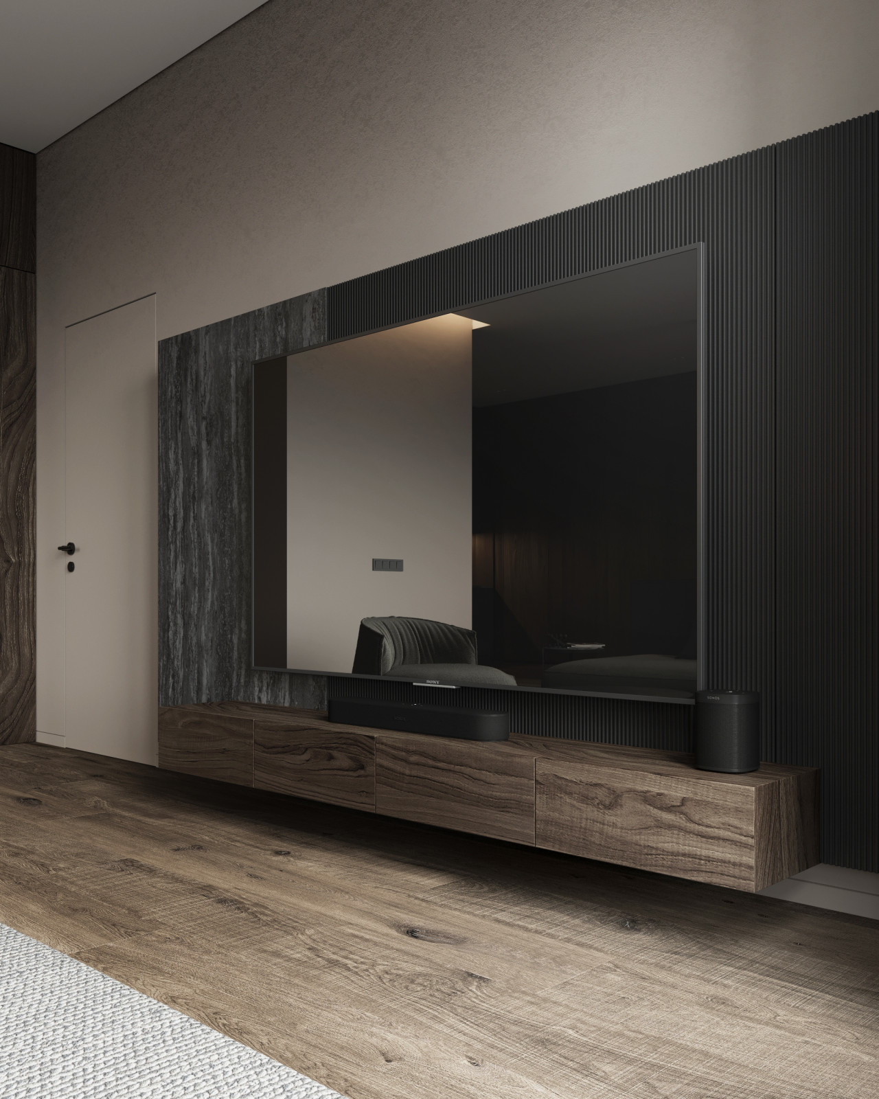 Flat in natural colours | Квартира в природных оттенках