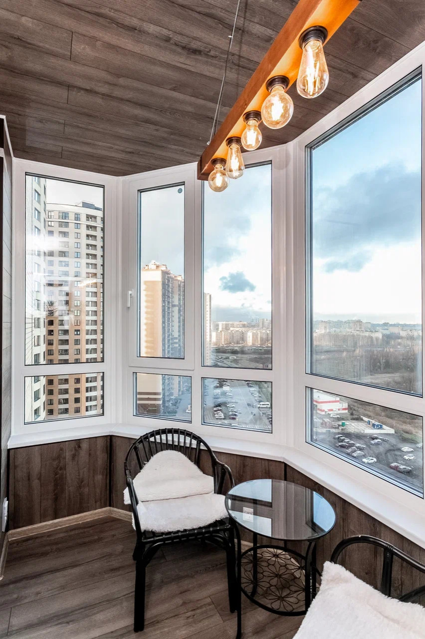 Остекление Балконов и лоджий с отделкой