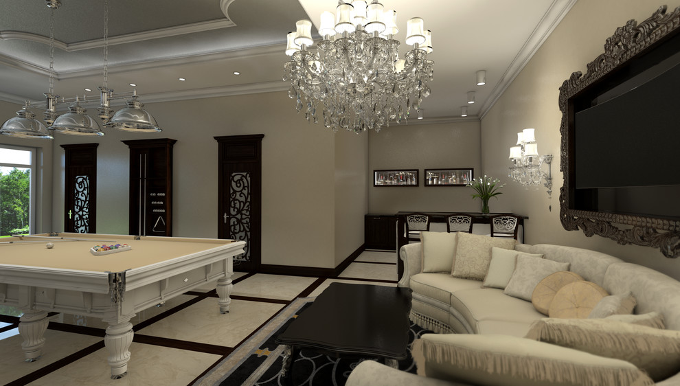 Бильярдный зал в загородной резиденции