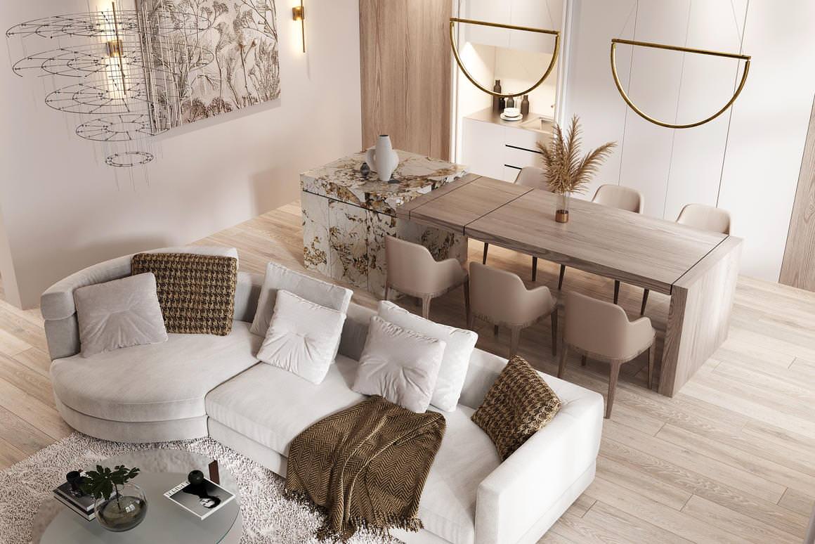 Современная классика в ЖК Русский Дом - 170 метров