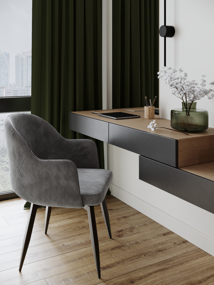 Визуализация интерьера гостиной-спальни