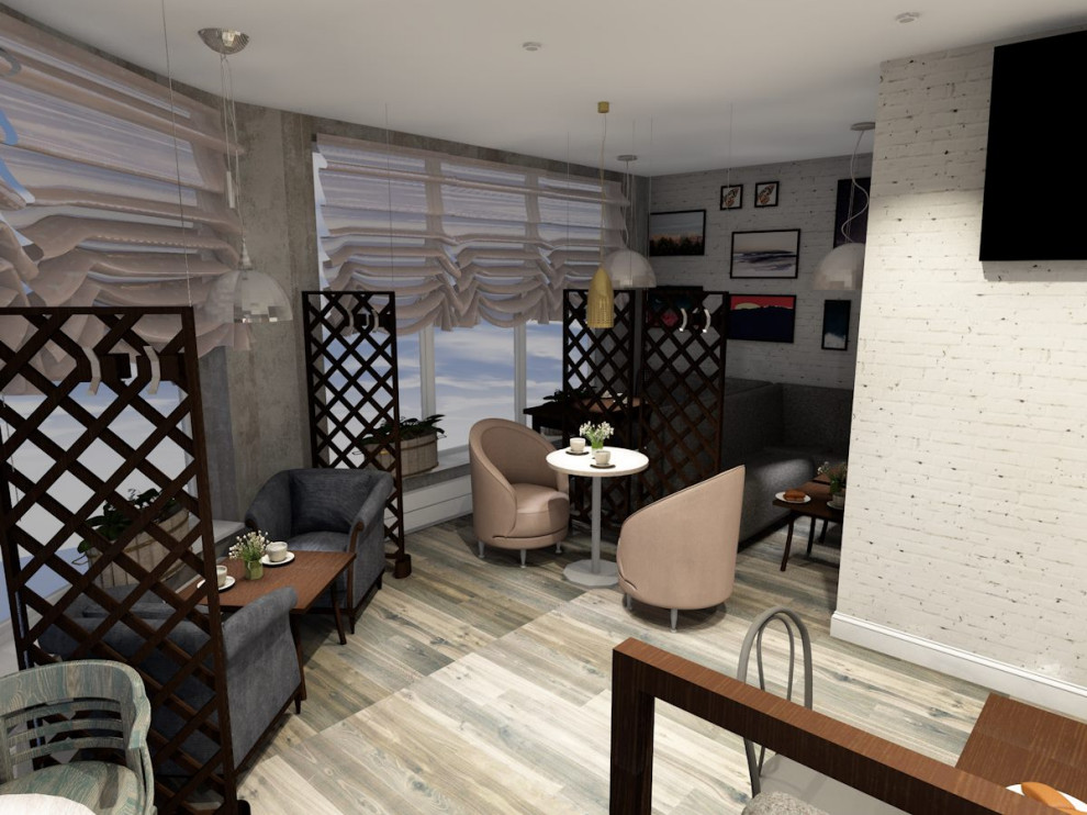 Дизайн-проект кафе быстрого питания в Новокузнецке