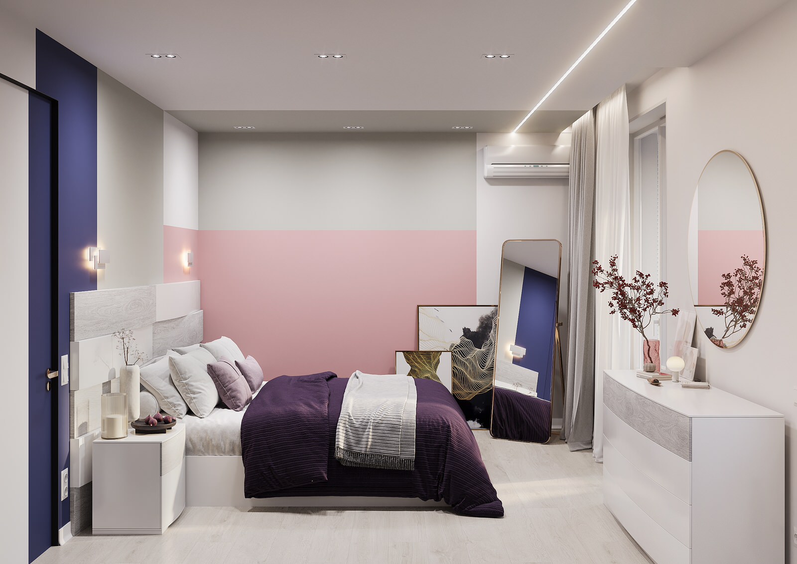 Дизайн-проект яркой квартиры 65 кв.м в современном стиле