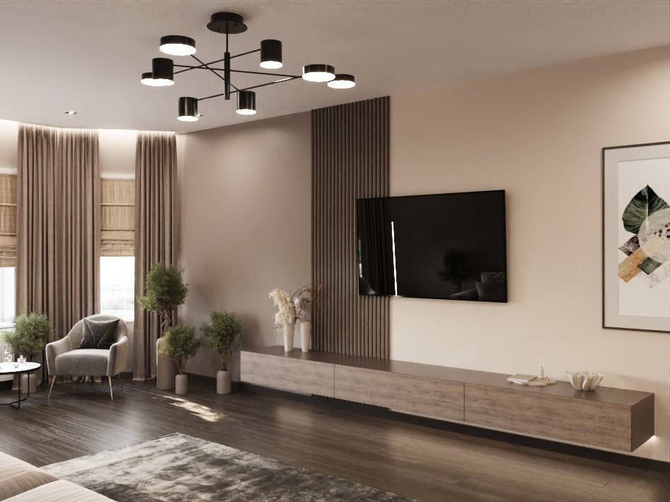 Дизайн кухни-гостиной