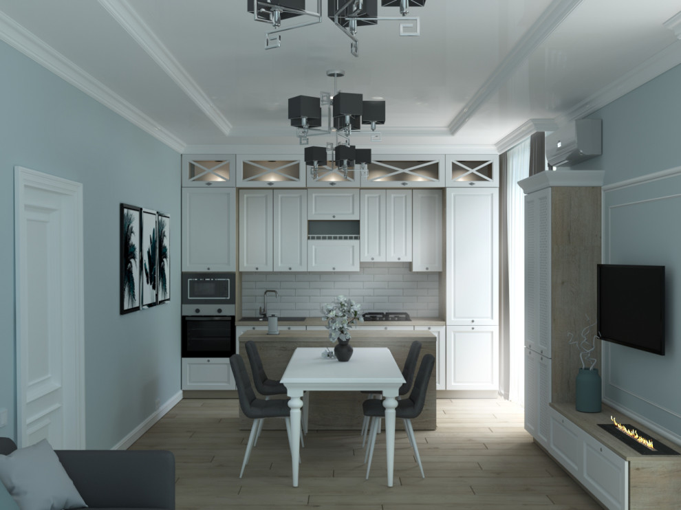 Небольшой частный дом в стиле неоклассика