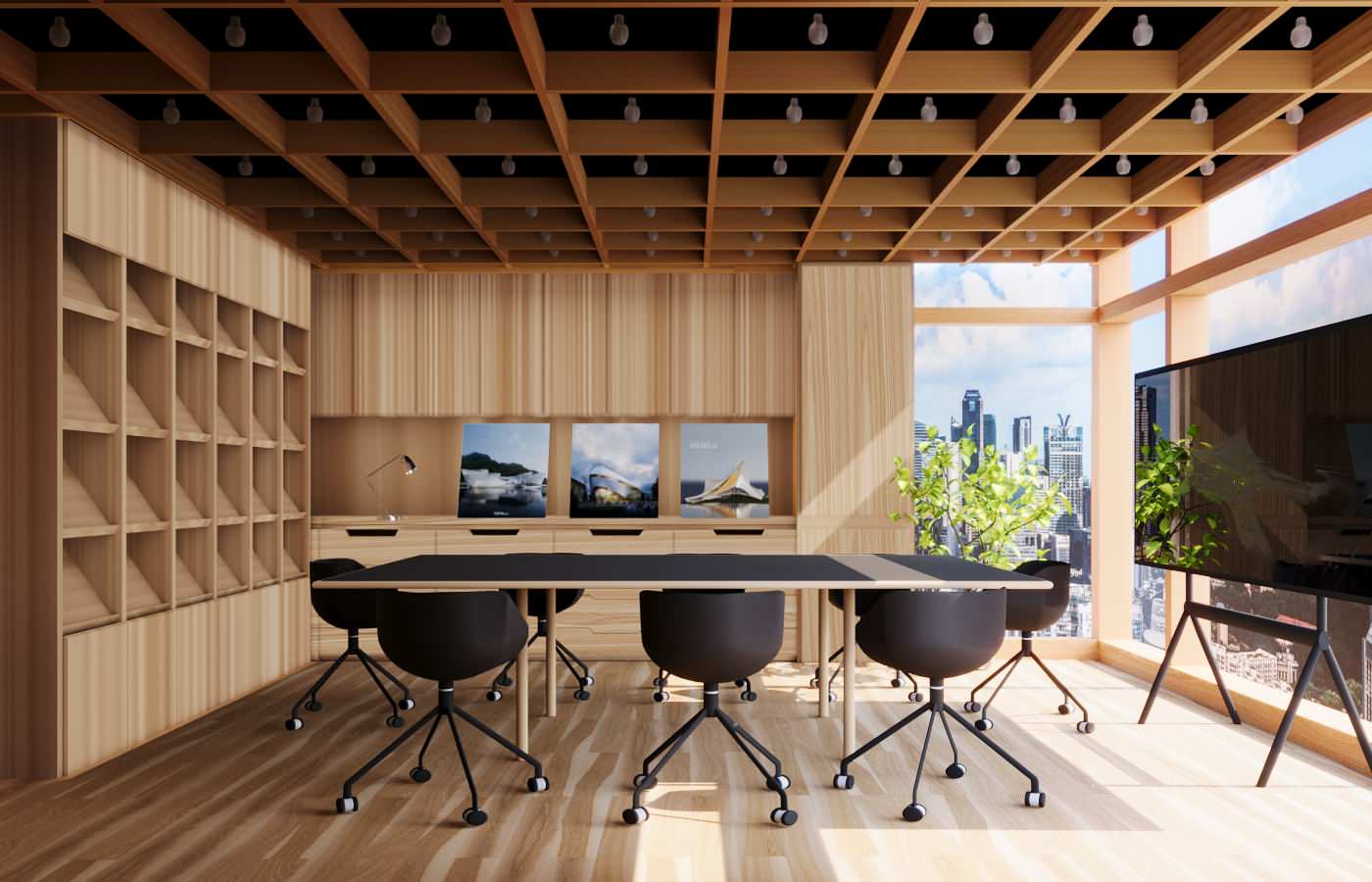 3d визуализация офиса