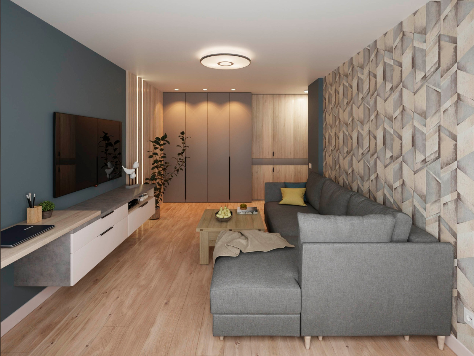 Обложка проекта: Дизайн проект двухкомнатной квартиры на Грайвороновской улице в Москве