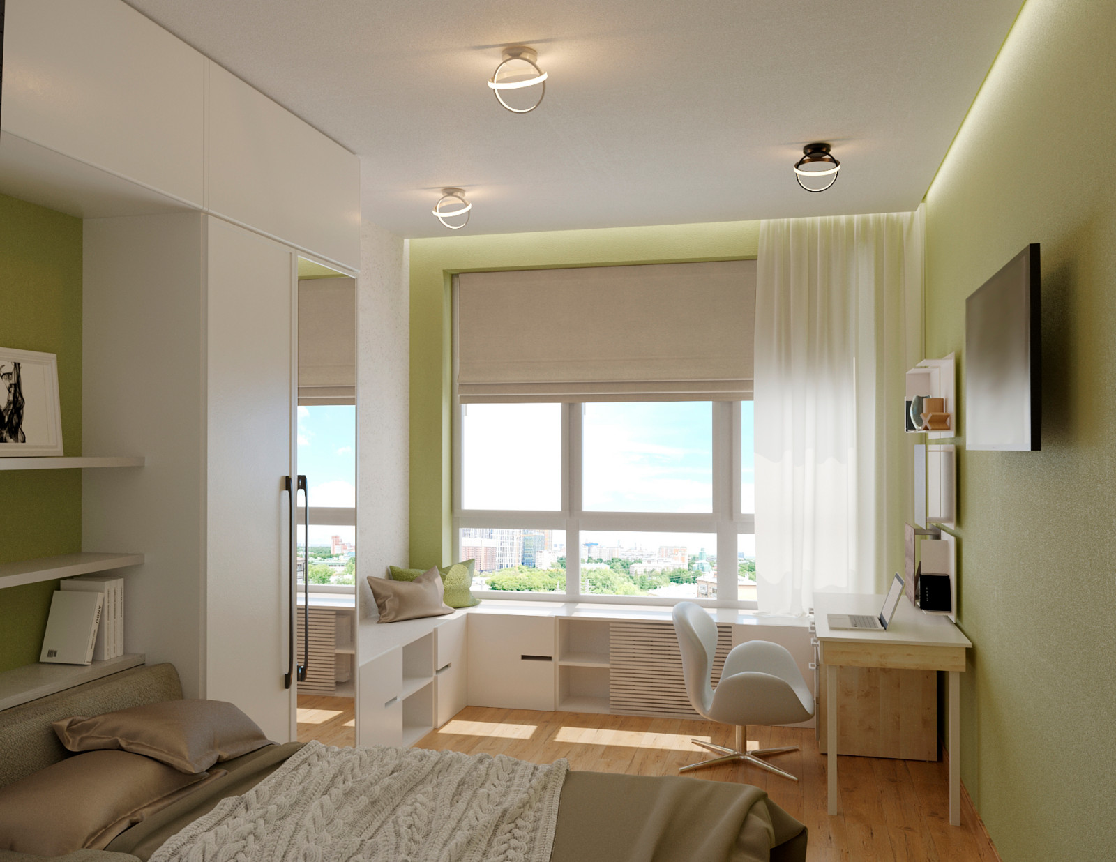 Трехкомнатная квартира 98 кв.м. в ЖК "Западный порт"