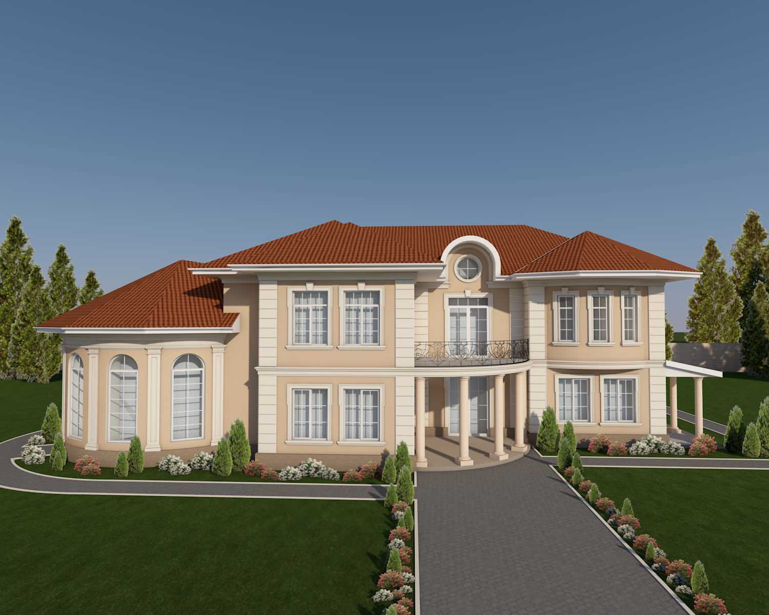 Дизайн фасадов загородных домов