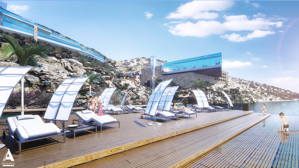 Визуализация SPA отеля на Крите