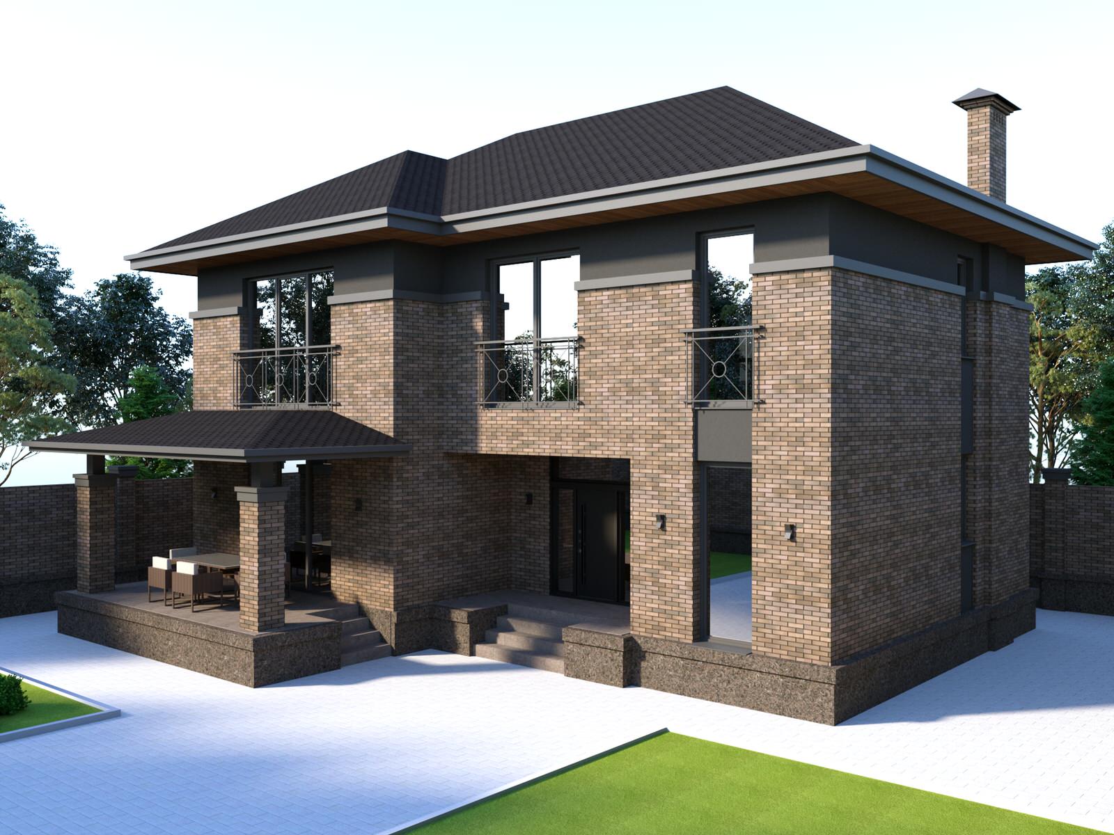 Индивидуальный жилой дом в современном стиле