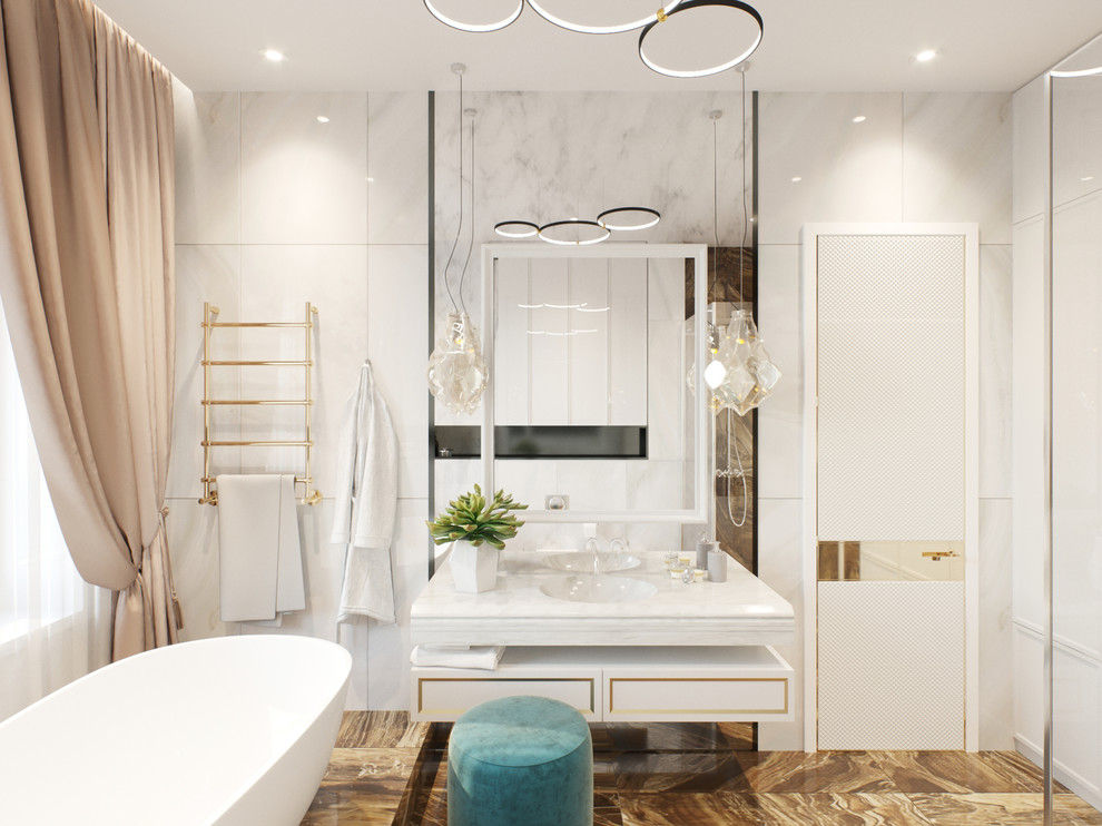 Обложка проекта: Дизайн-проект пентхауса 270м2 в г.Владивостоке. Ванные комнаты.