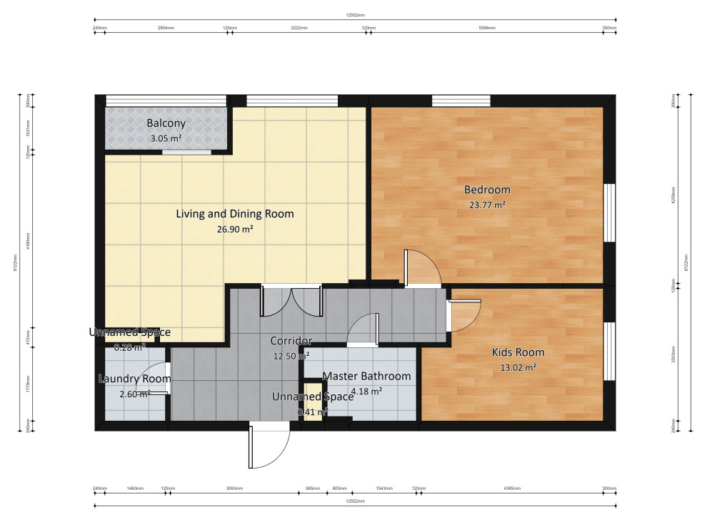 Квартира в Новой Москве площадью 87 квадратных метров