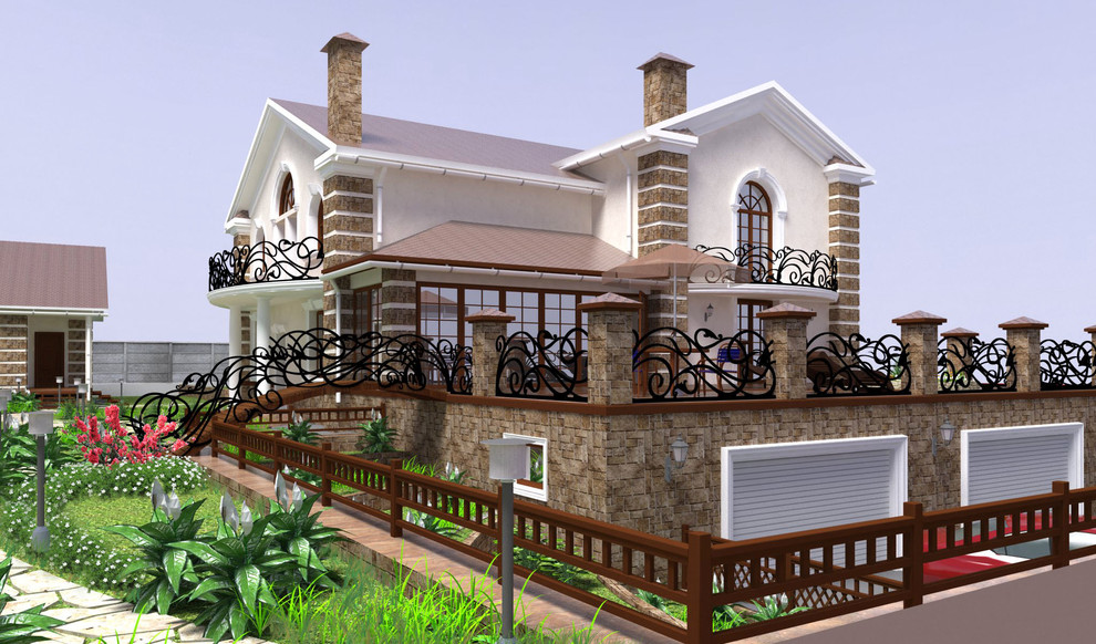 Обложка проекта: Ландшафтный дизайн коттедж