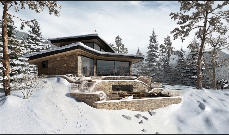 Обложка проекта: Photeralistic rendering (Siberian House)