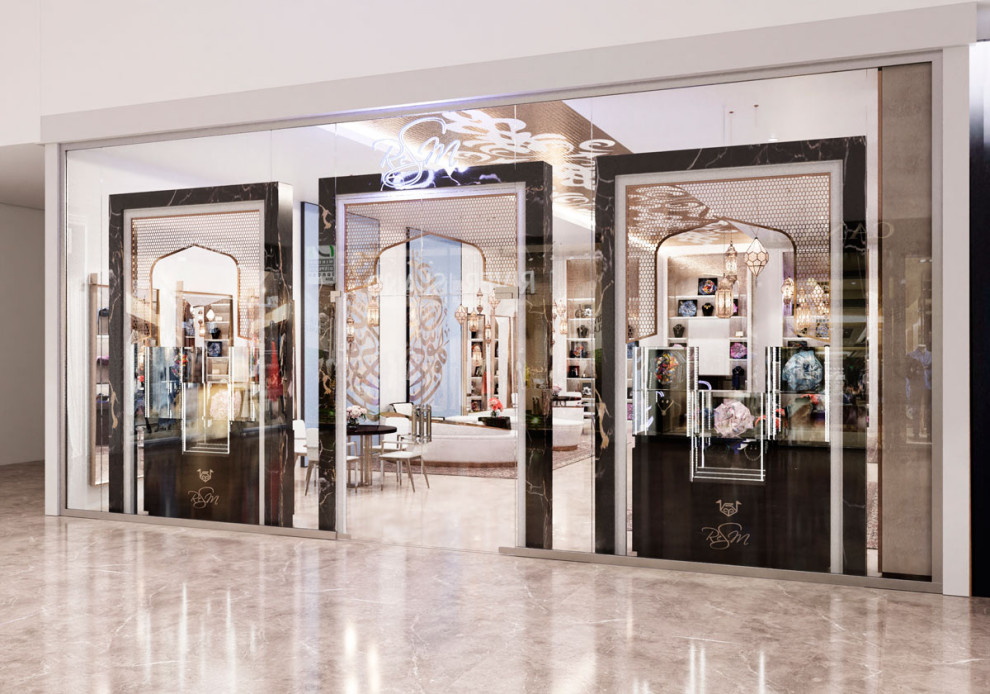 3D визуализация ювелирного магазина в Москве.