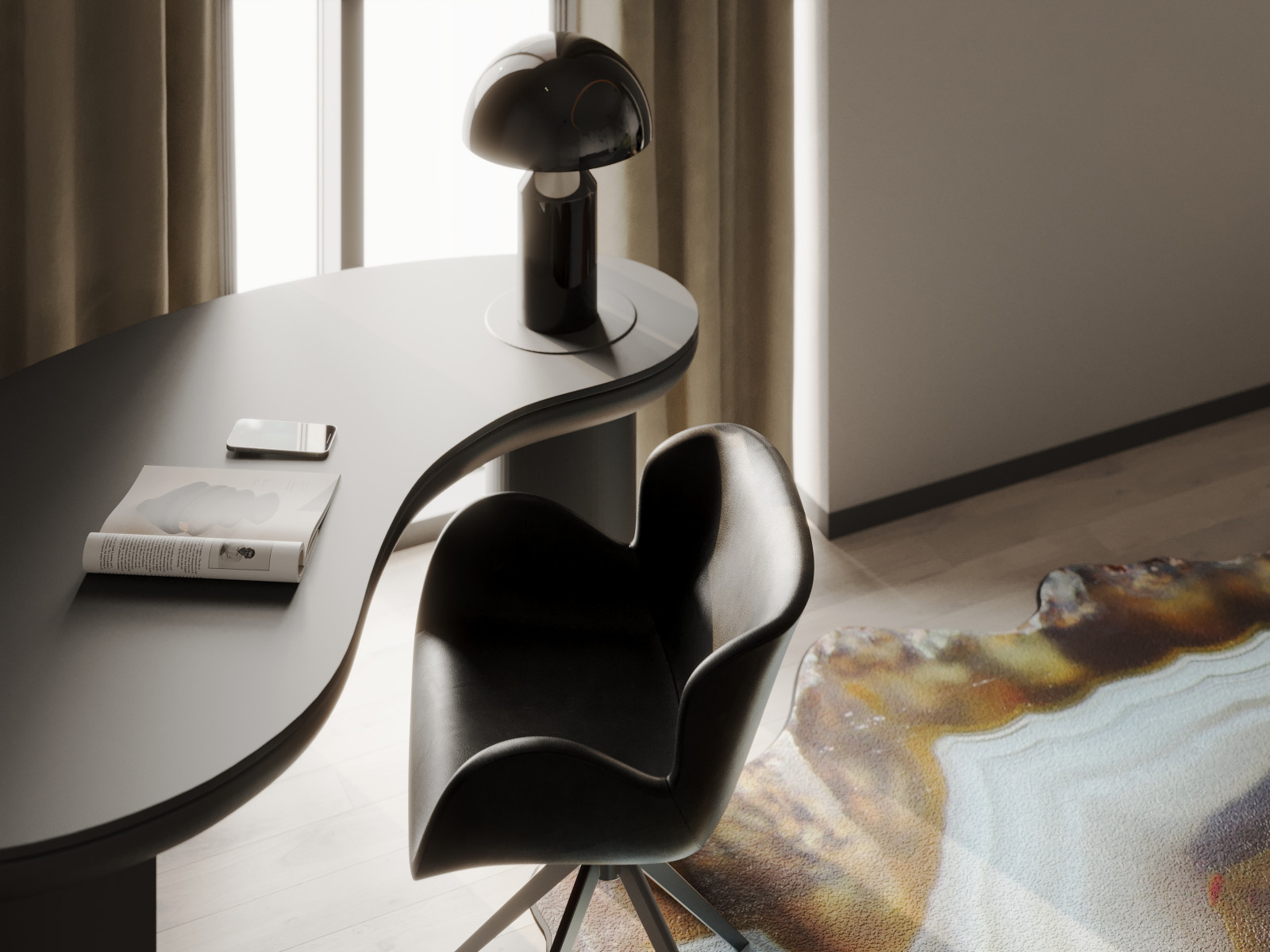 Интерьер с элементами наивного искусства