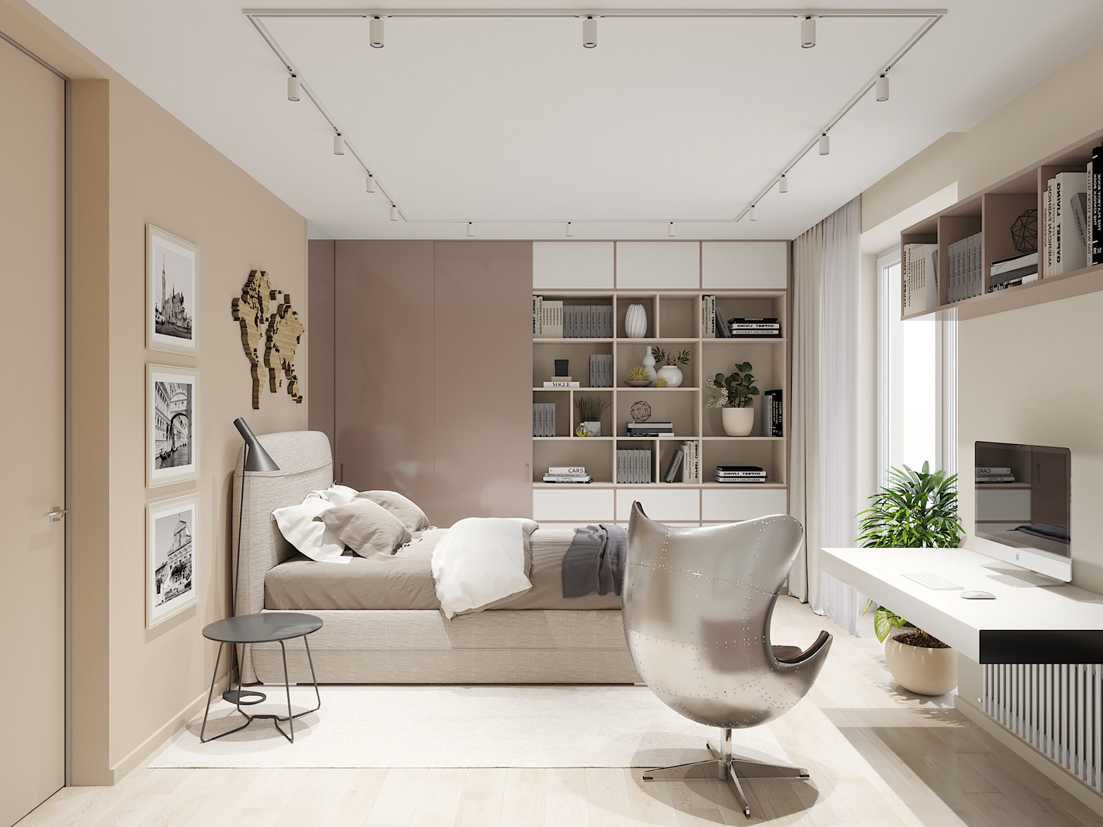 Трехкомнатная квартира в стиле КОНТЕМПОРАРИ