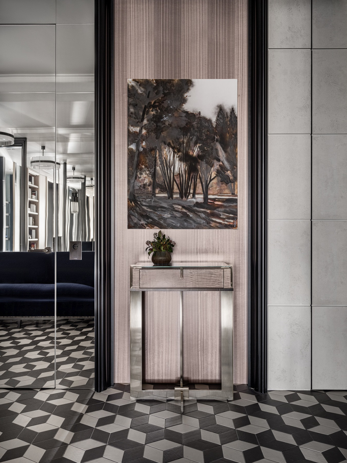 Квартира в стилистике брутализма