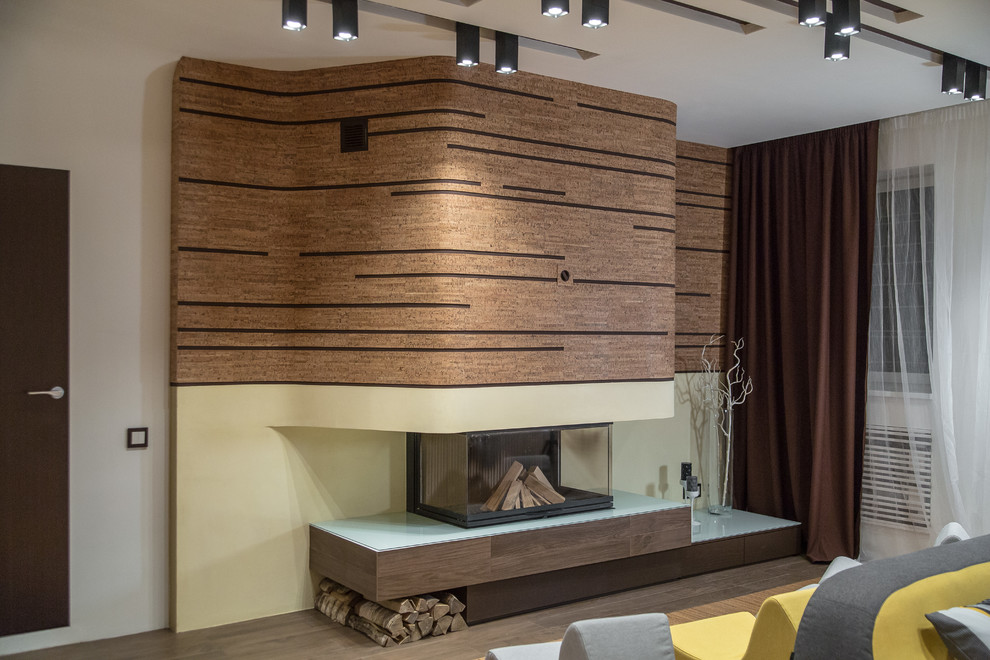 Гостиная в осенних тонах.