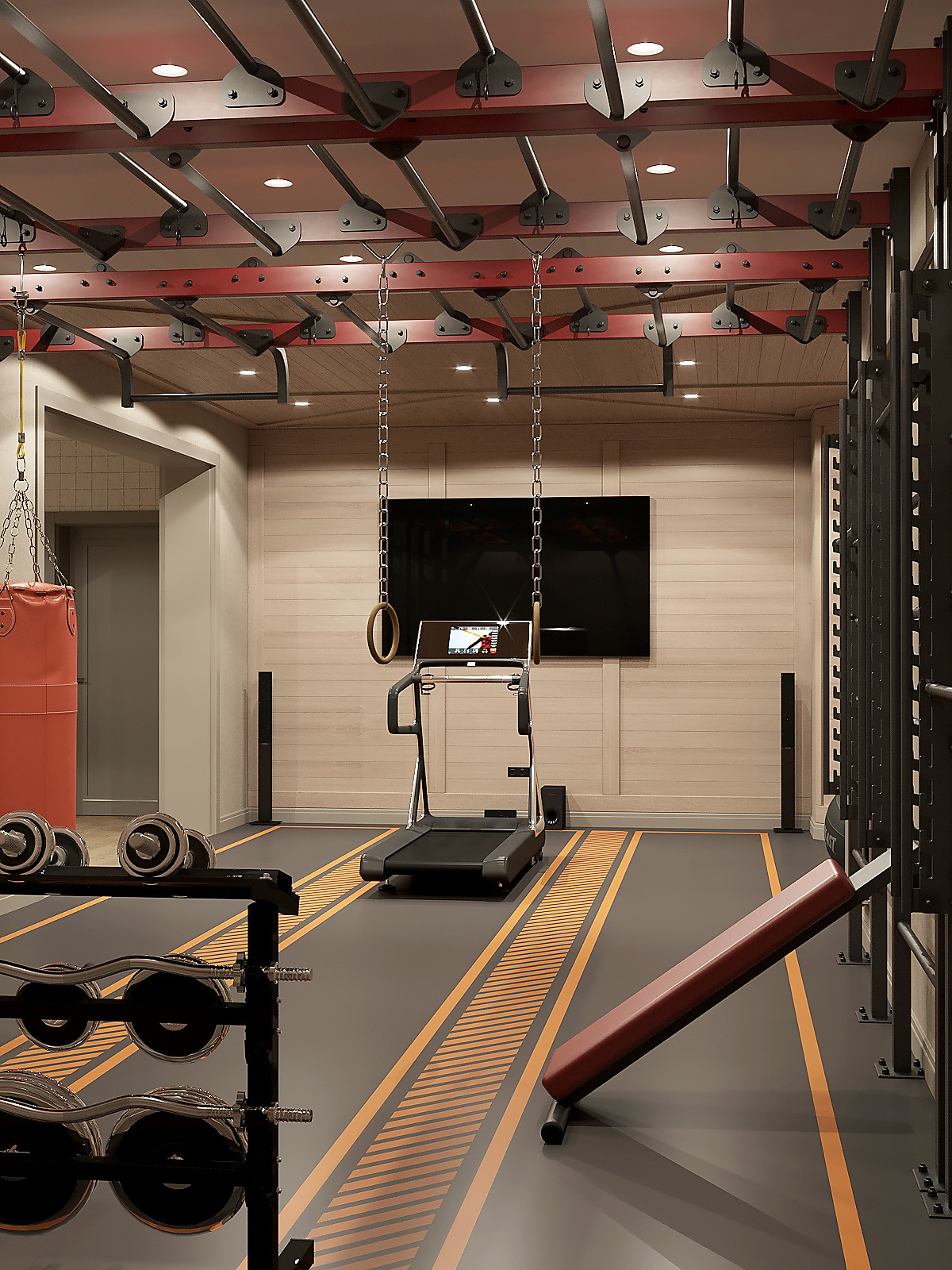 Обложка проекта: Тренажерный зал в загородном доме