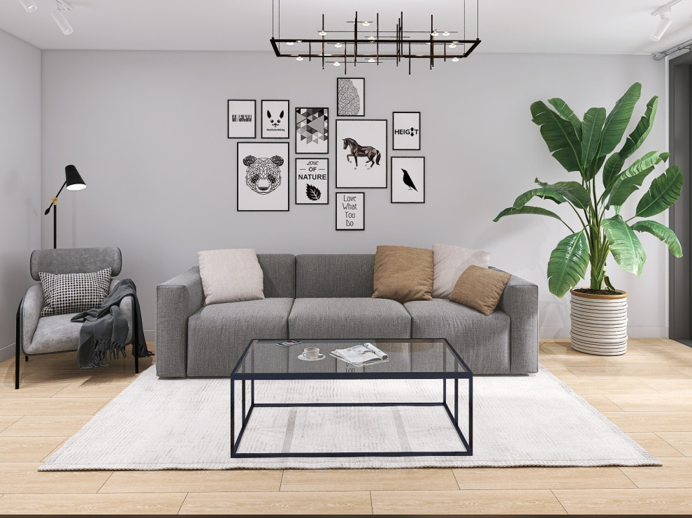 Трехкомнатная квартира для холостяка. Сочетание брутального  характера и уюта.