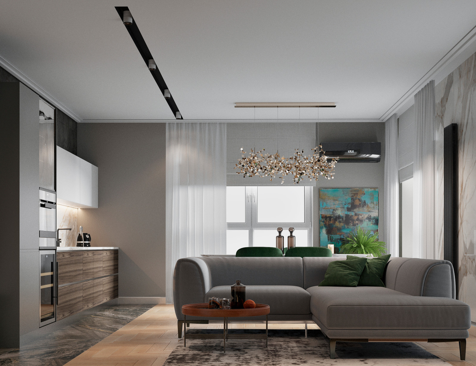 Обложка проекта: Дизайн проект квартиры ЖК Четыре Солнца