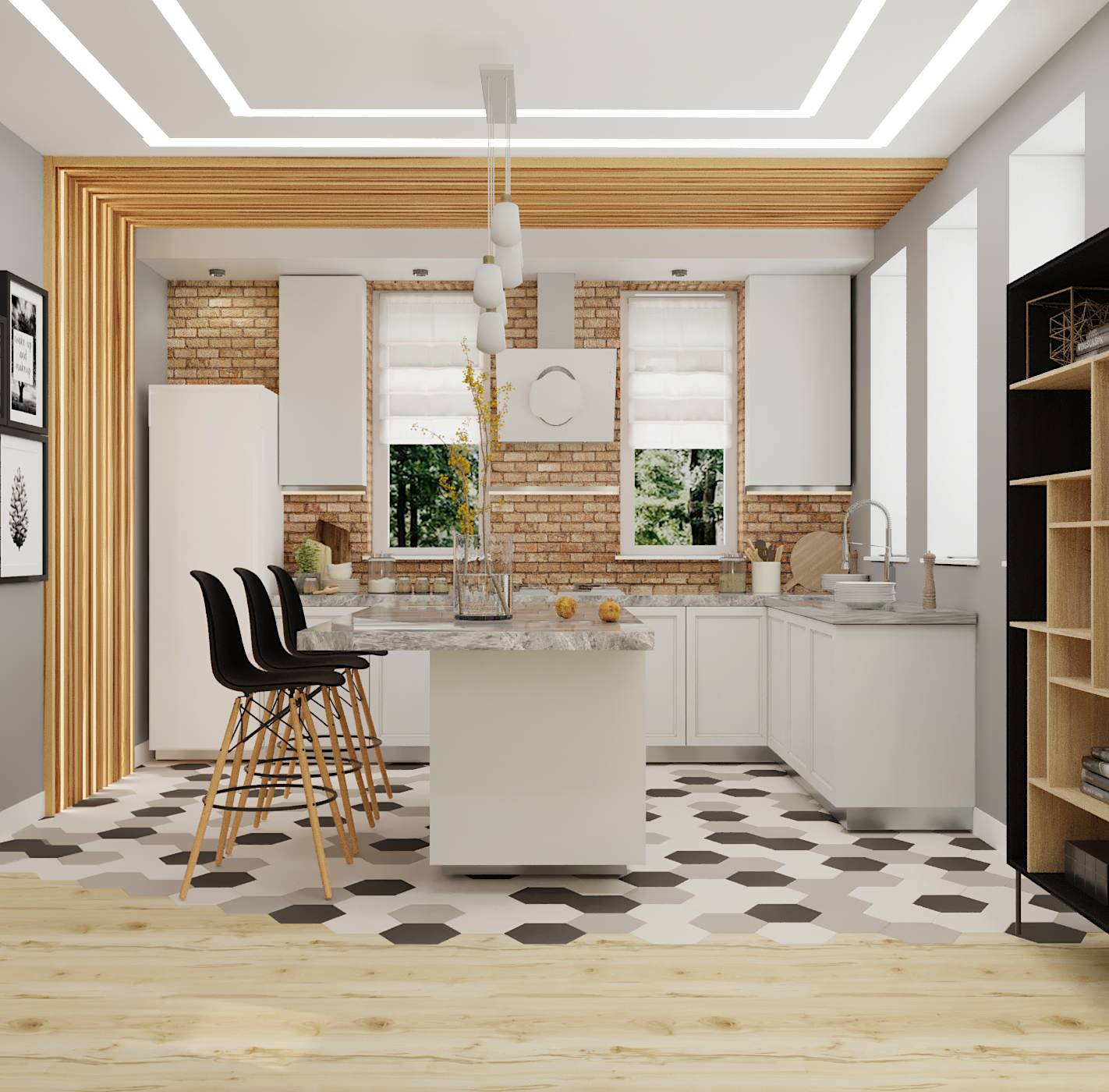 Дизайн дома в скандинавском стиле 170 кв.м. в Краснодаре