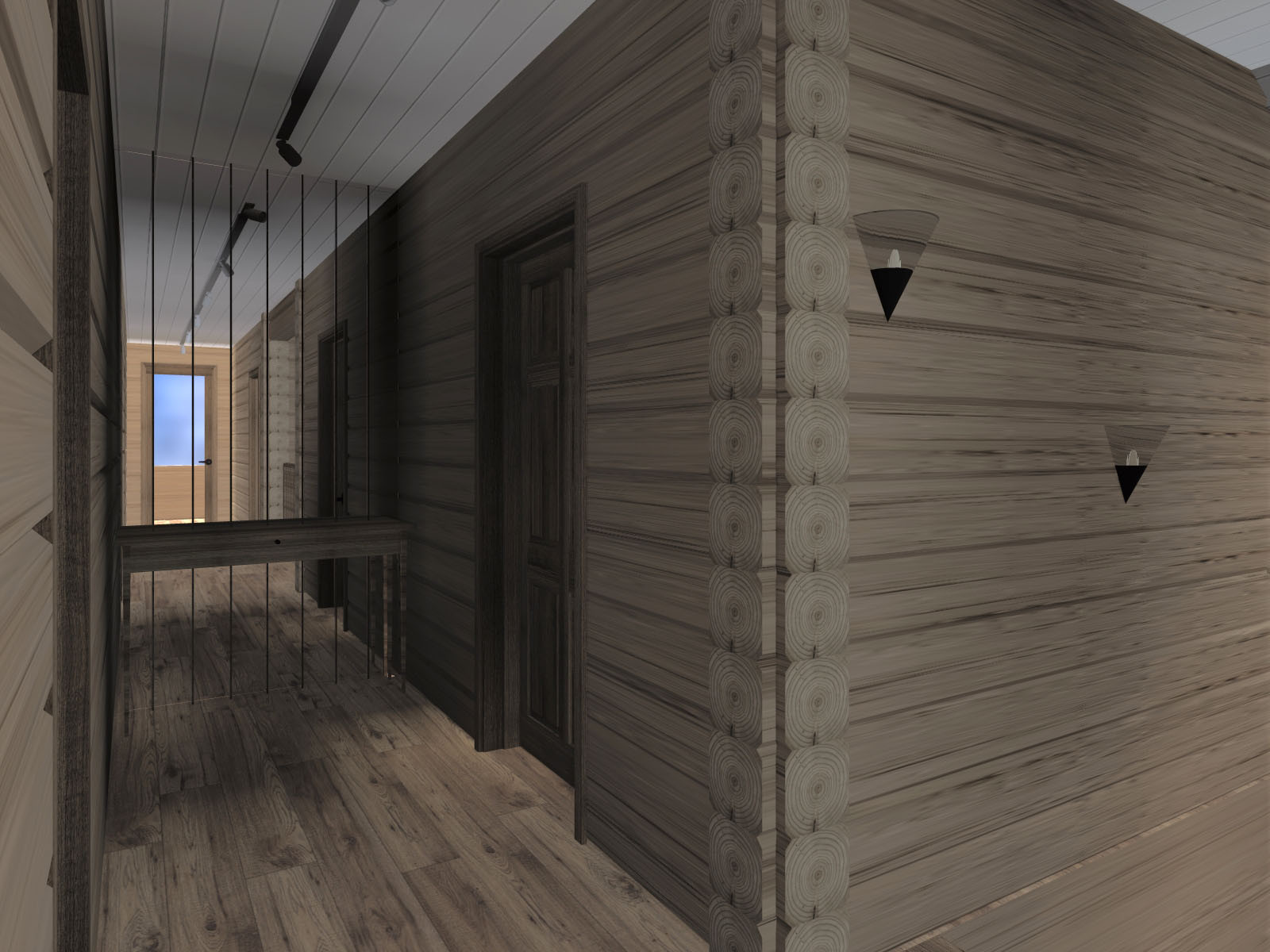 Деревянный дом в современном прочтении, 2 этаж