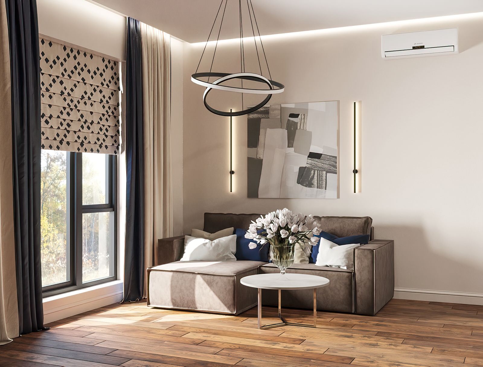 Обложка проекта: Дизайн-проект 2-х комнатной квартиры 15260