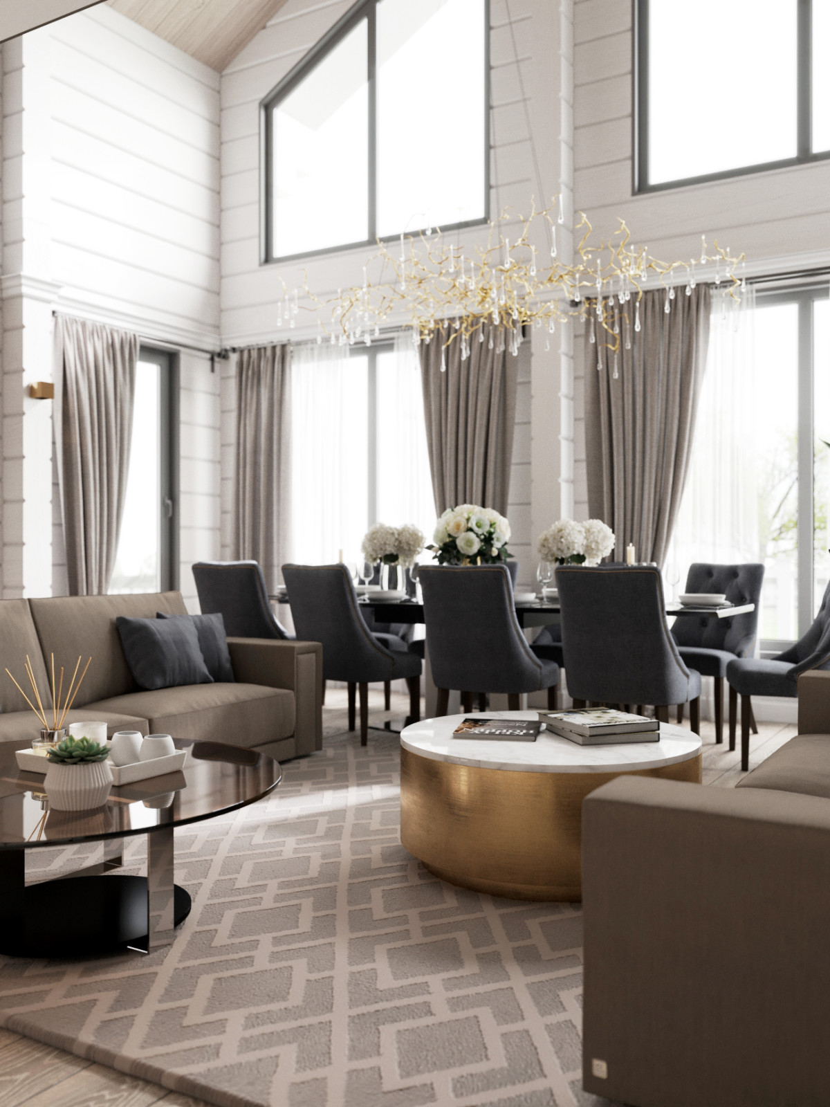 Кухня в загородном доме