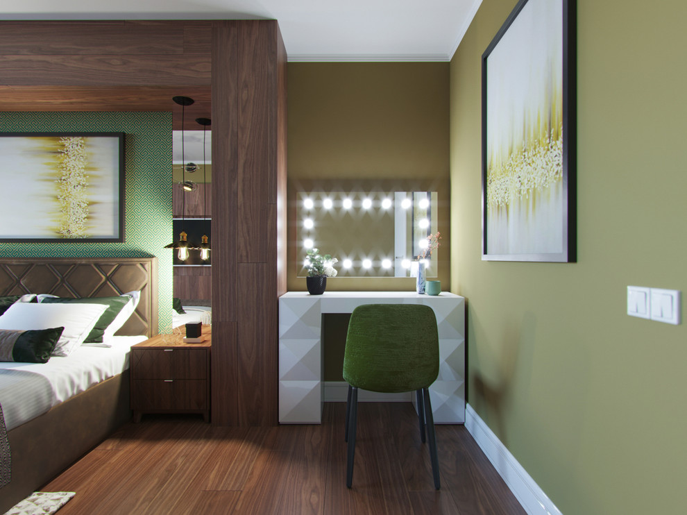 Дизайн интерьера спальни для молодой пары с двумя детьми