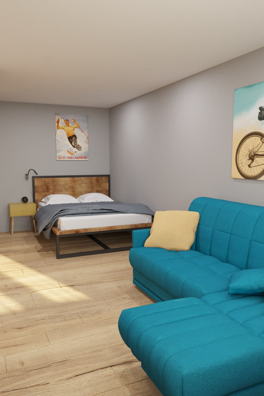 Однокомнатная хрущёвка для холостяка