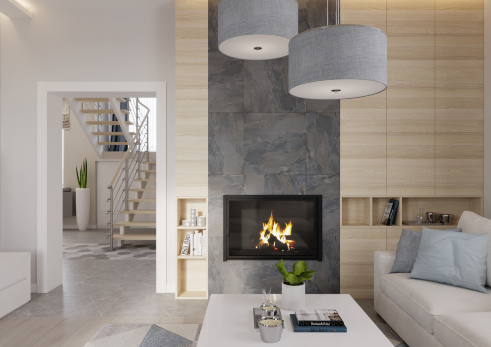 Кухня-гостиная в загородном доме