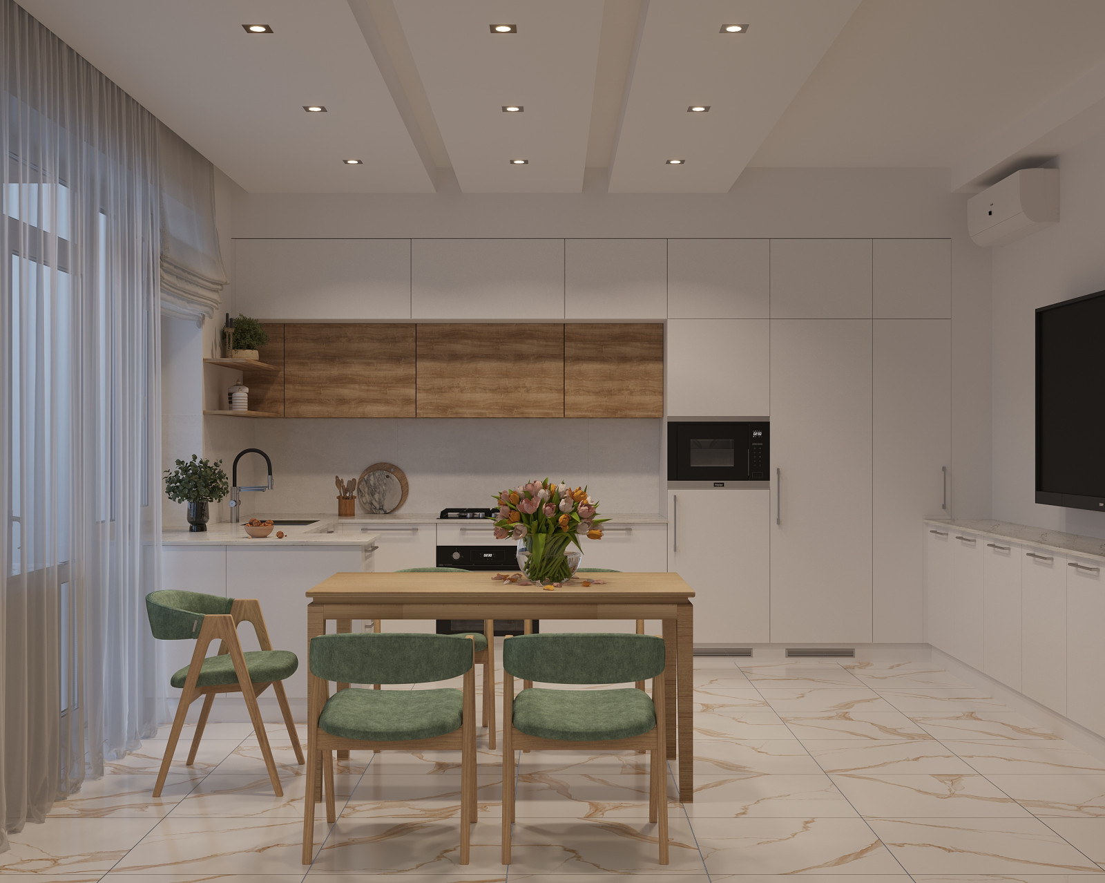 Кухня в частном доме