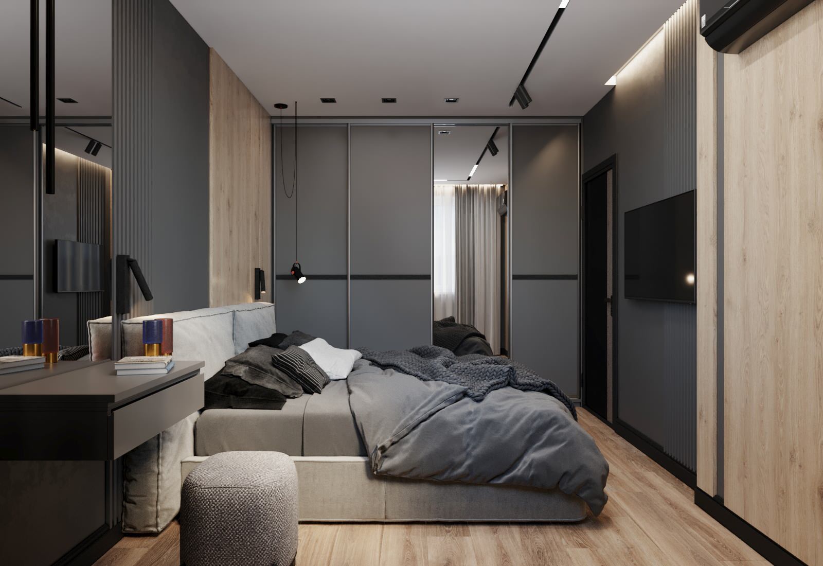 Современная квартира для молодой пары в Москве