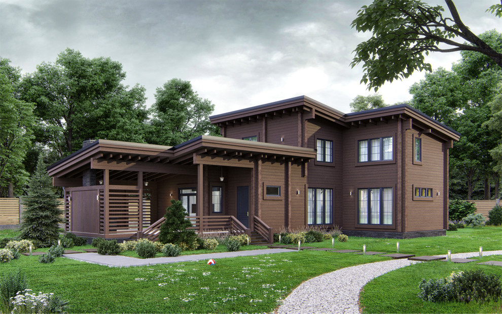 Обложка проекта: Загородный дом Бисерово. Общая площадь 250 кв.м.