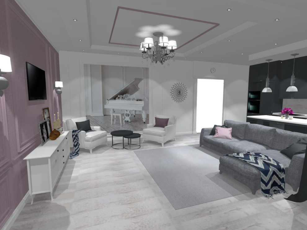 Дизайн-проект кухни-гостиной