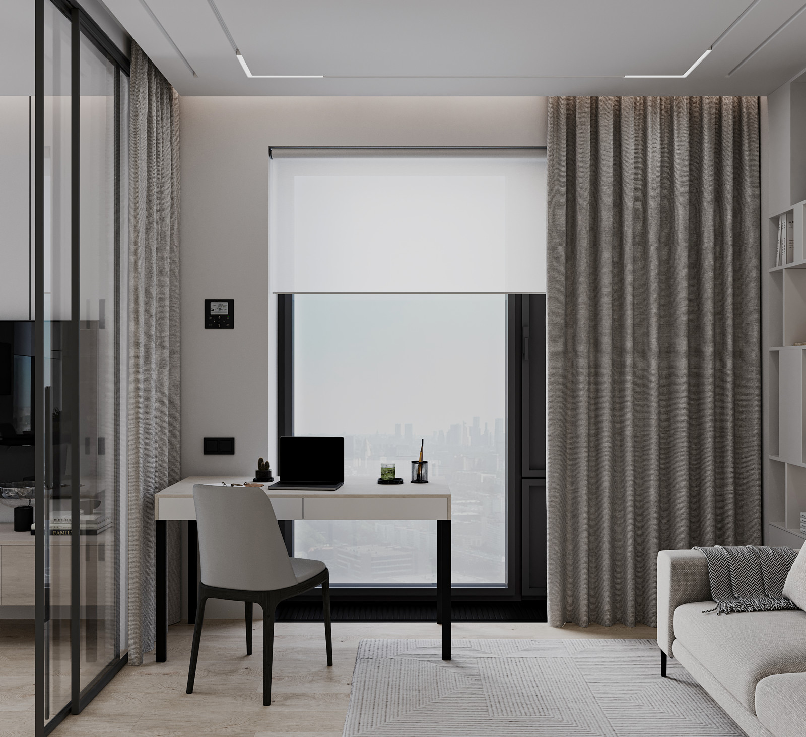 Проект оформления интерьера квартиры 90 кв.м.