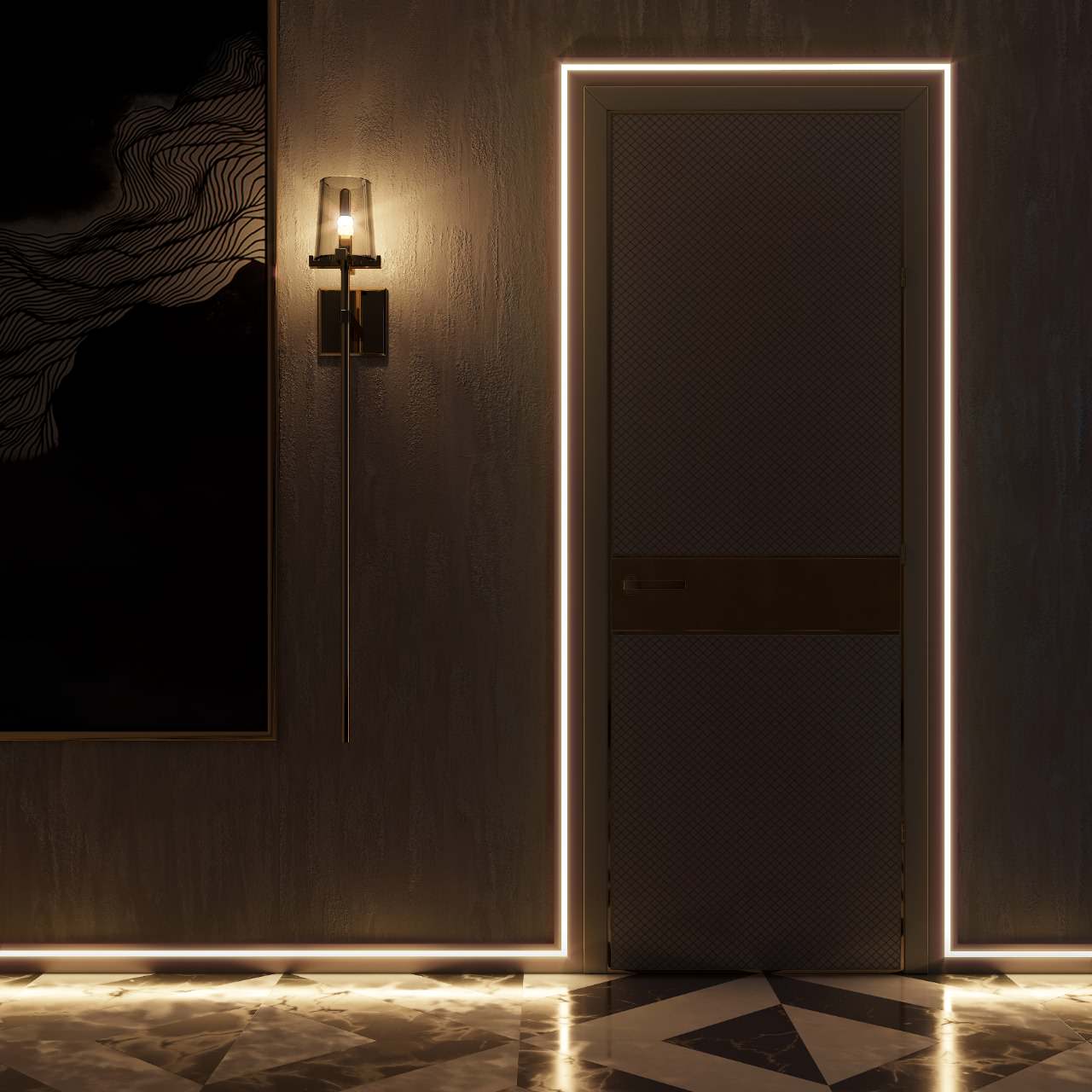 Плинтуса для подсветки пола