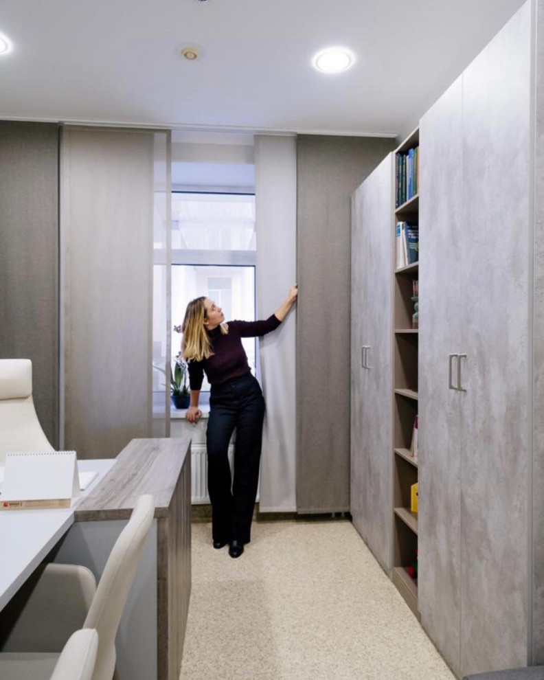 Обложка проекта: Кабинет с кухней