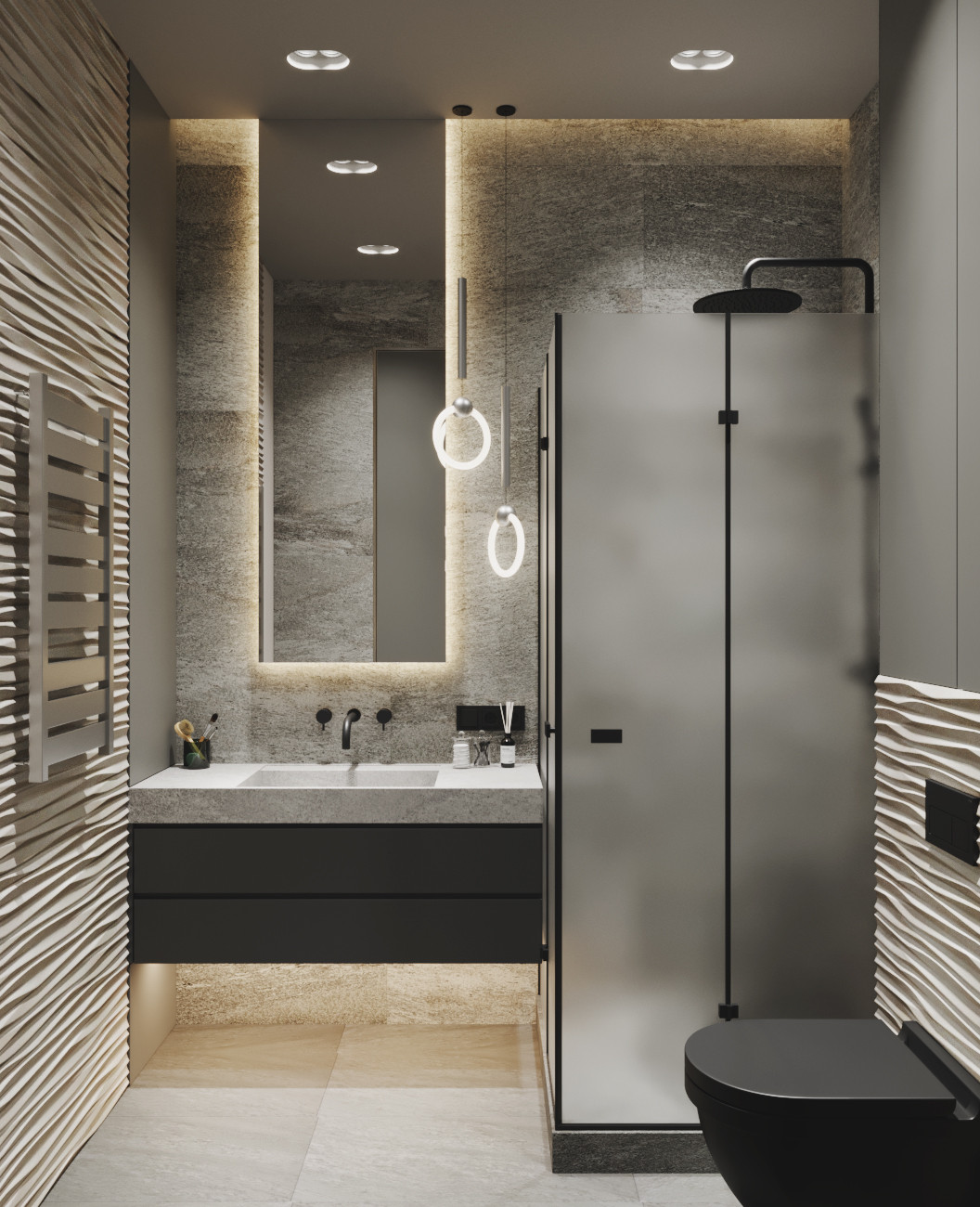 GRAY. Квартира в ЖК Дом на набережной, 64 кв.м