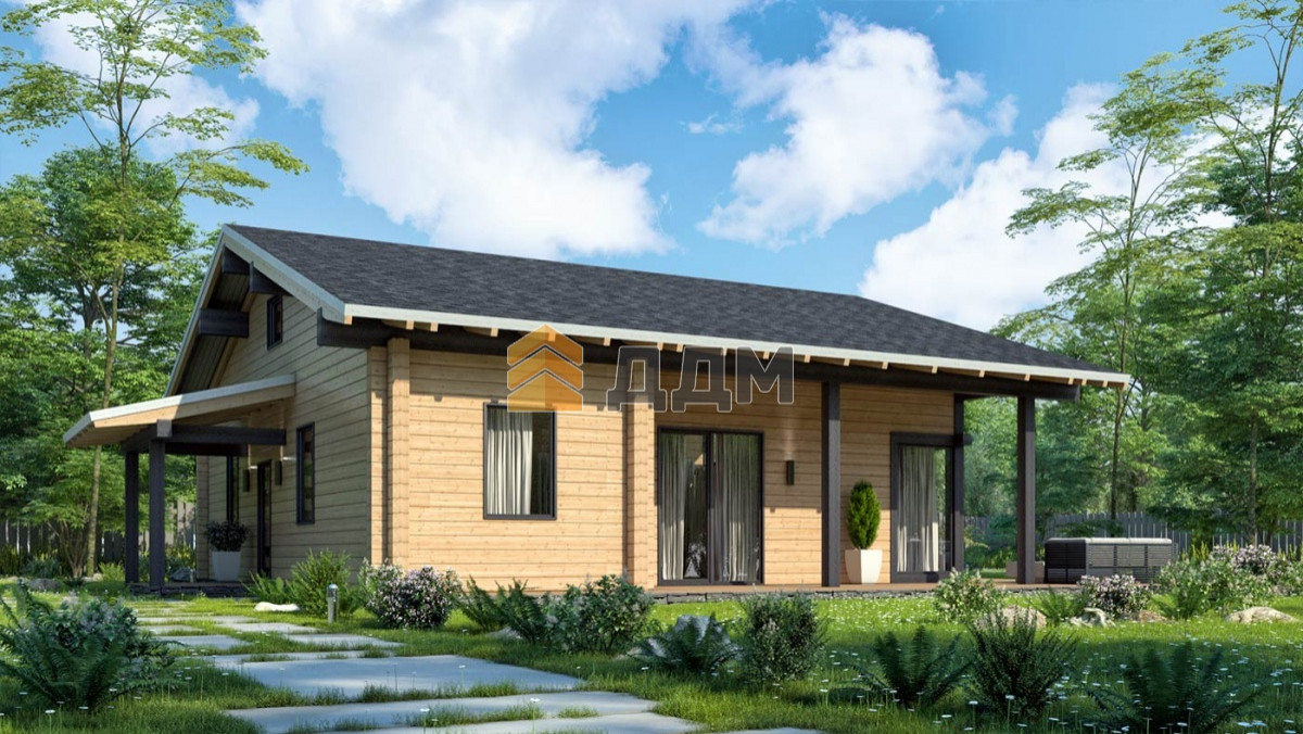 Обложка проекта: Дом из клееного бруса "Лахти"