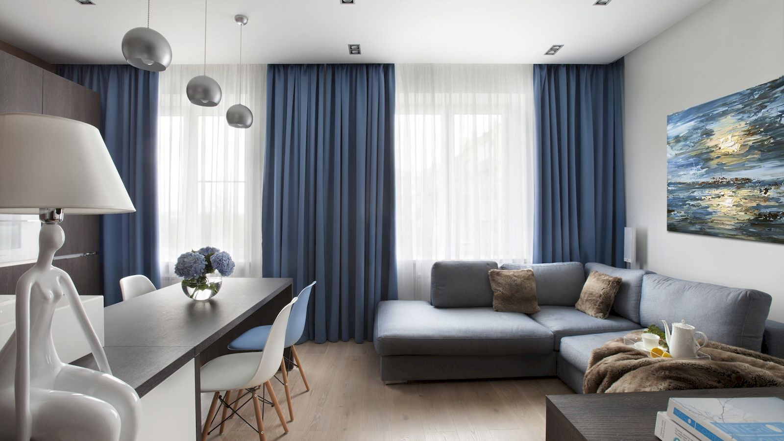 Обложка проекта: Функциональный ремонт двухкомнатной квартиры в современном стиле