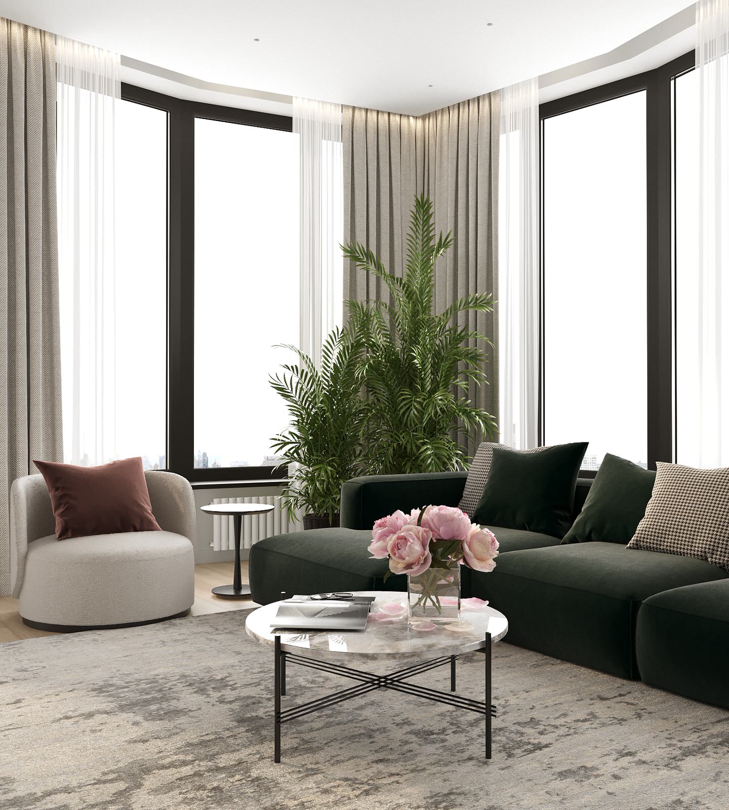 Дизайн проект квартиры в River Park