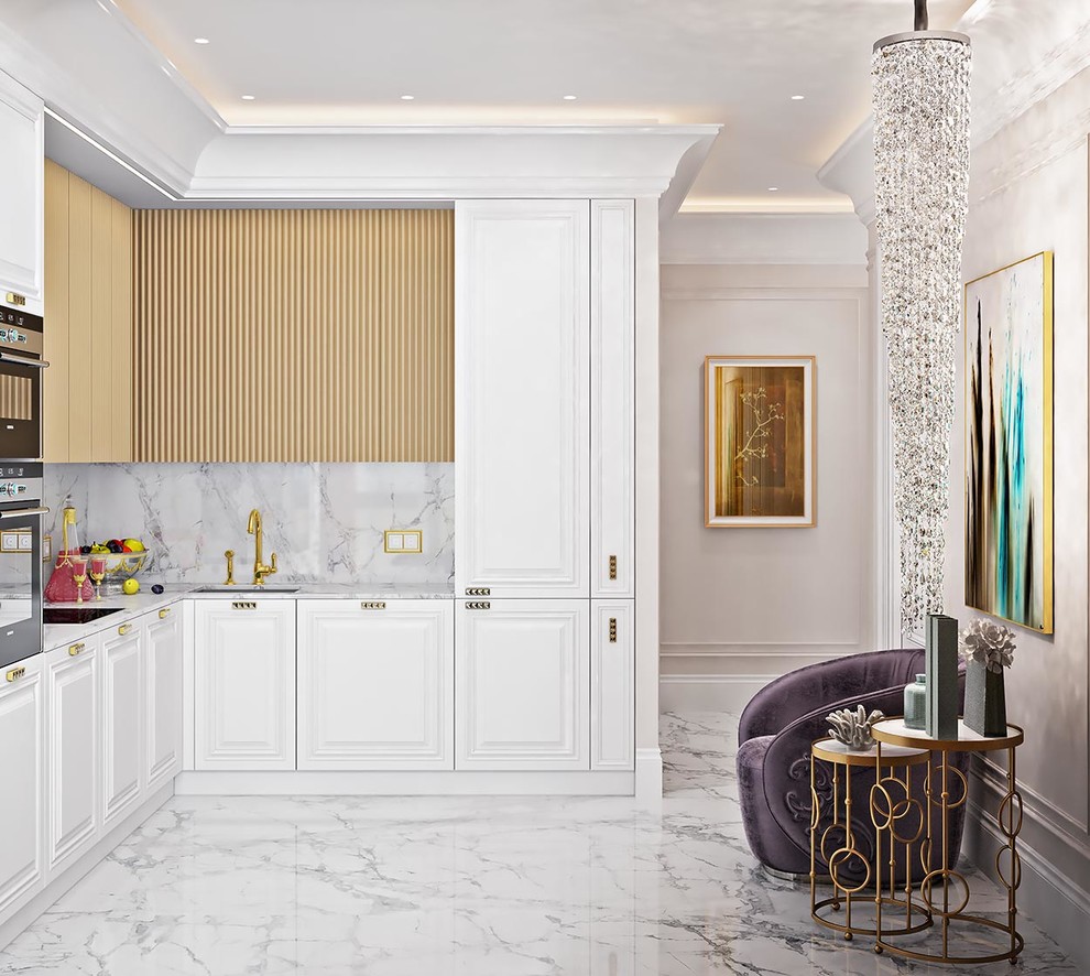 Белое с Золотом