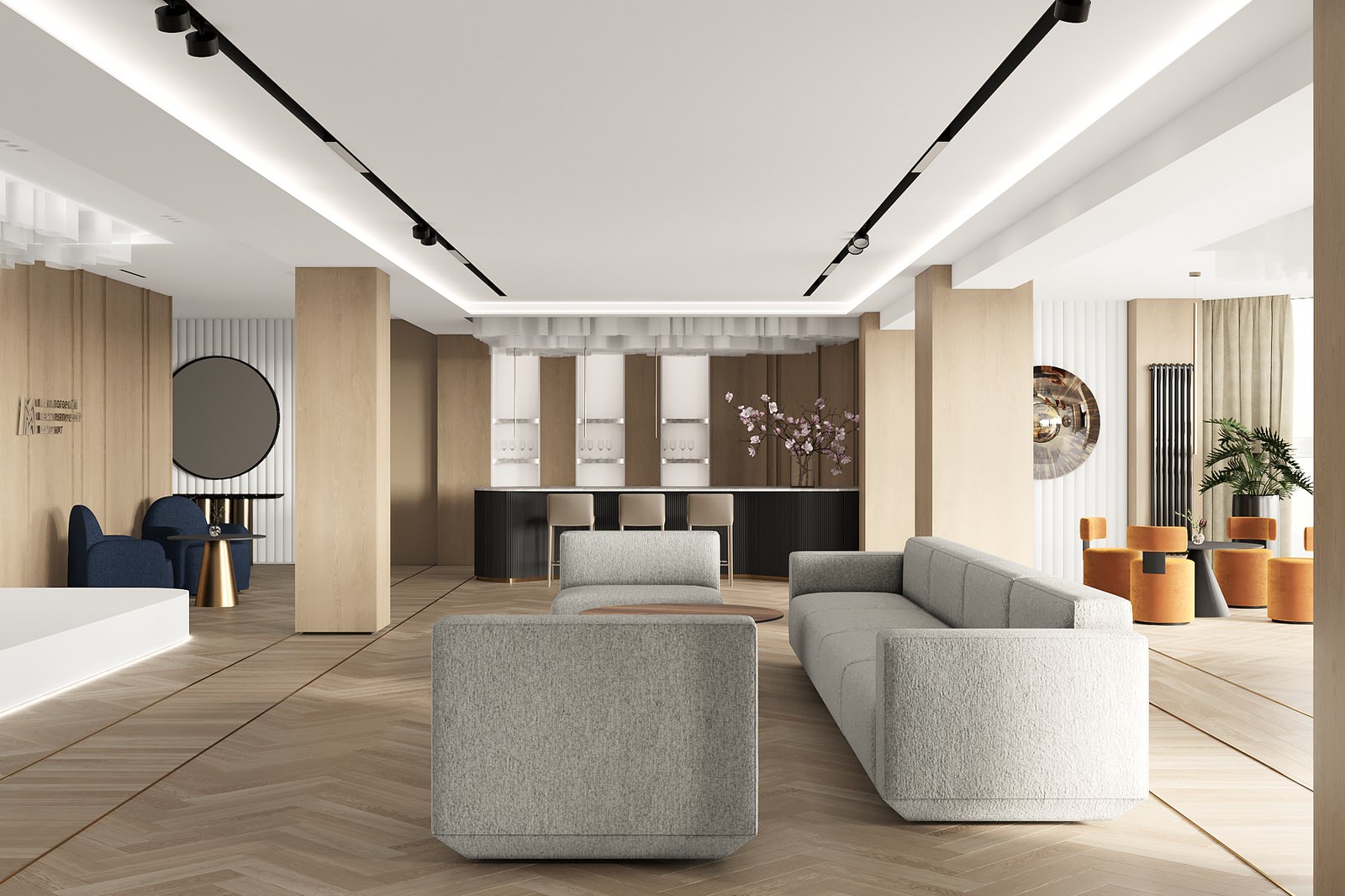 Обложка проекта: Дизайн проект банкетного зала